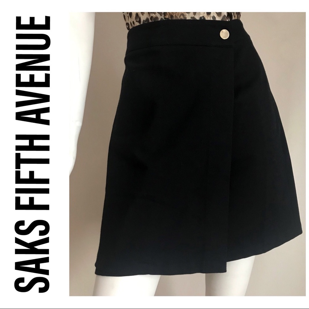 Black of Saks 5th Ave Wrapped Skirt - Size 10